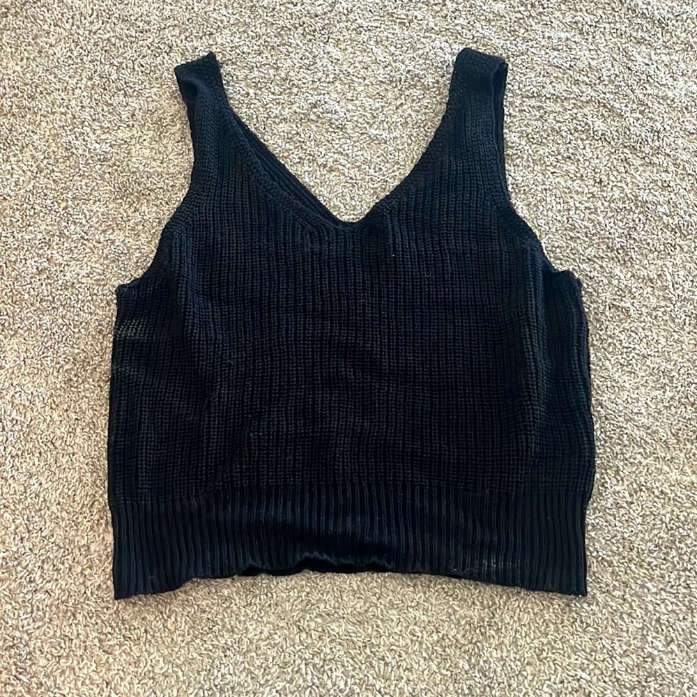 Pink lily sweater tank